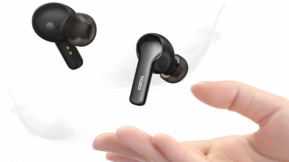 Słuchawki dokanałowe TOZO Agile Pods  - asystenci głosowi