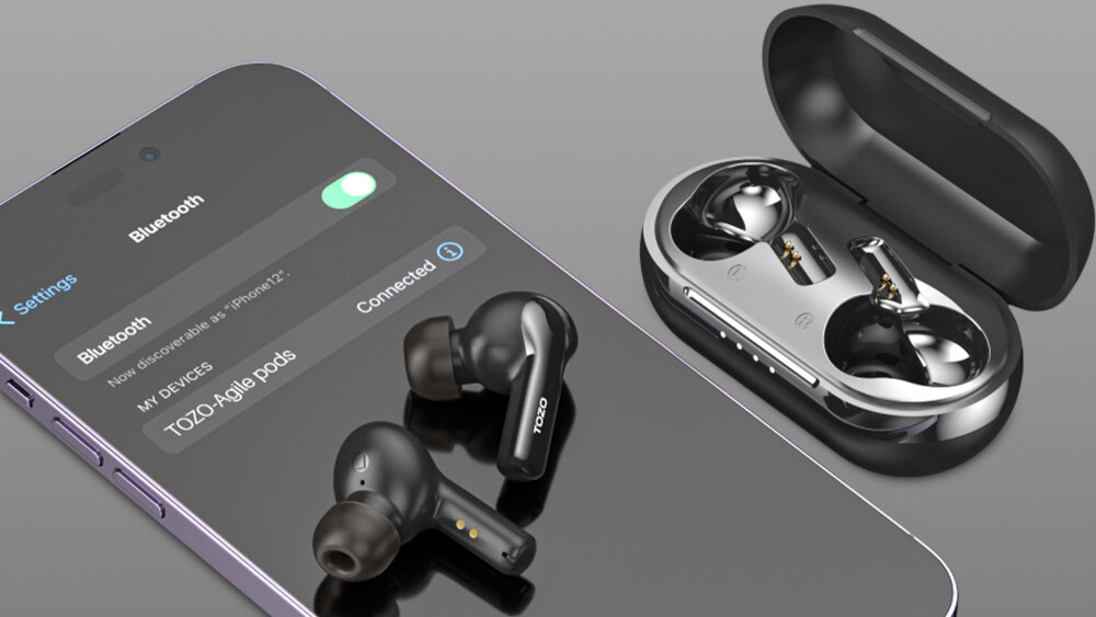 Słuchawki dokanałowe TOZO Agile Pods  - łączność