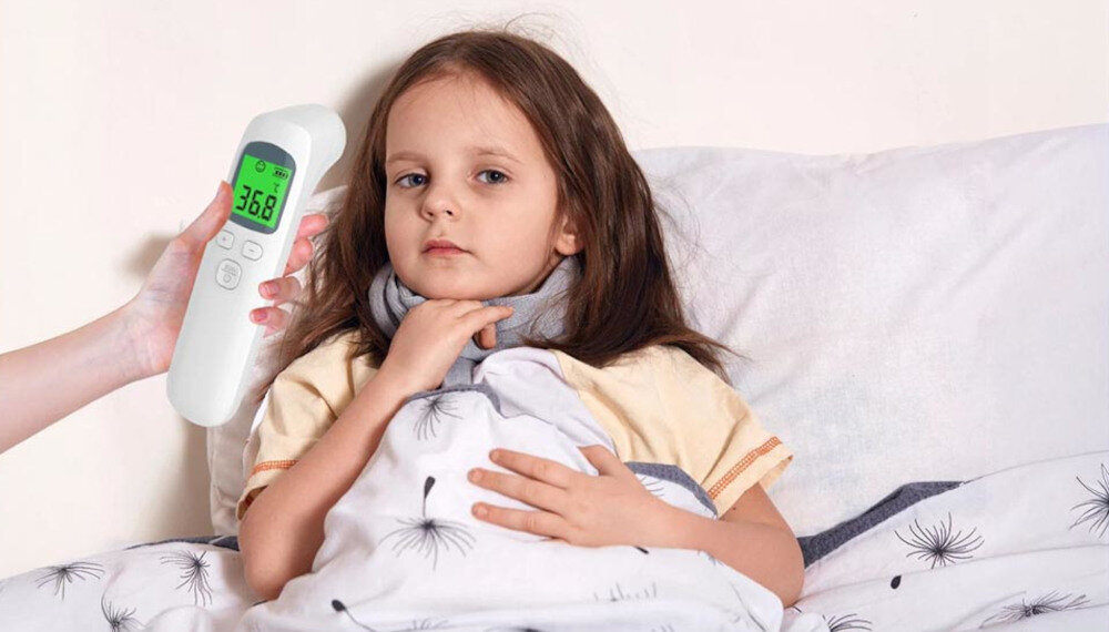 Termometr EXTRALINK Smart Life TF01 Szybka kontrola zdrowia Technologia podczerwieni reakcja sygnał kontrola temperatura pierwsze sygnały osłabienia