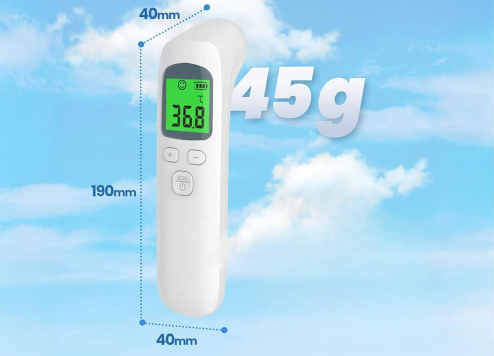 Termometr EXTRALINK Smart Life TF01  Komfort użytkowania wymiary lekka forma waga  Zakres 32–42°C  profilaktyka