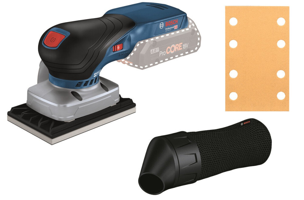 Szlifierka oscylacyjna BOSCH Professional GSS 18V-13 06019L0100 zestaw