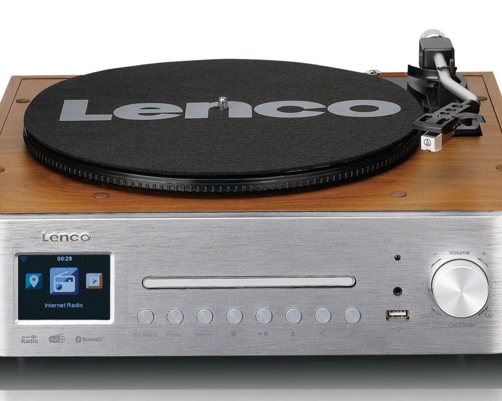 Wieża z gramofonem LENCO MC-660WDSI muzyka odtwarzanie gramofon bluetooth mmc gniazdo ekran