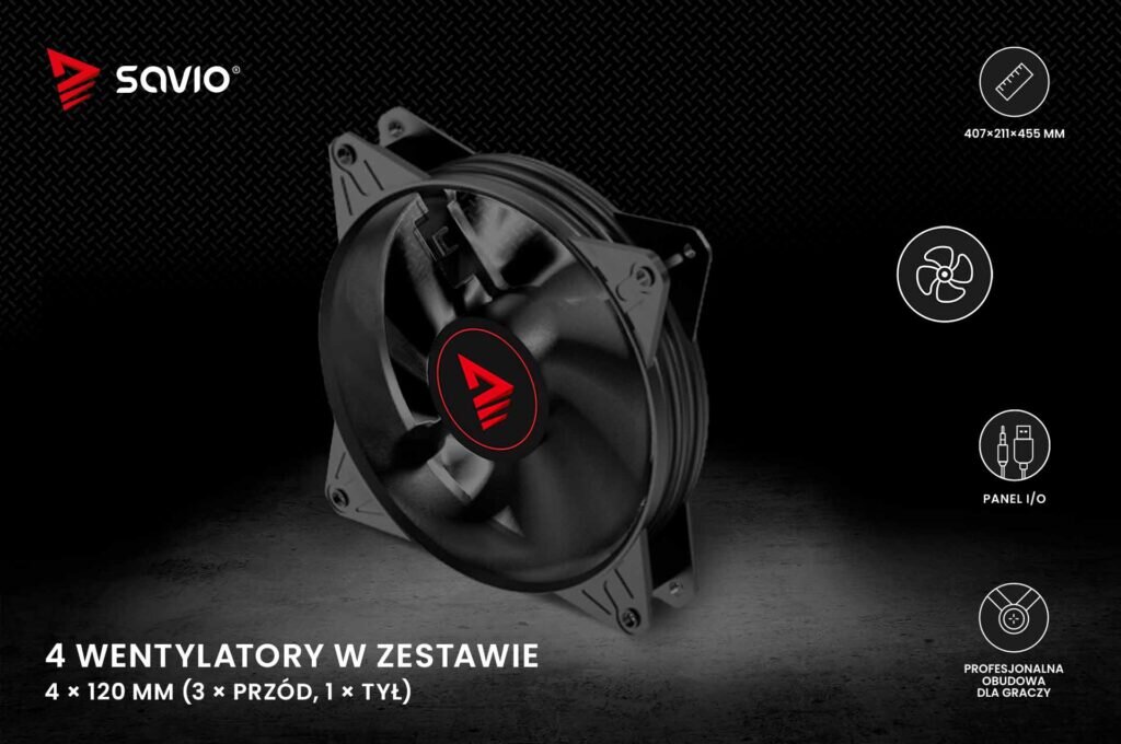 obudowa PC Shadow X2 03 na czarnym tle PL