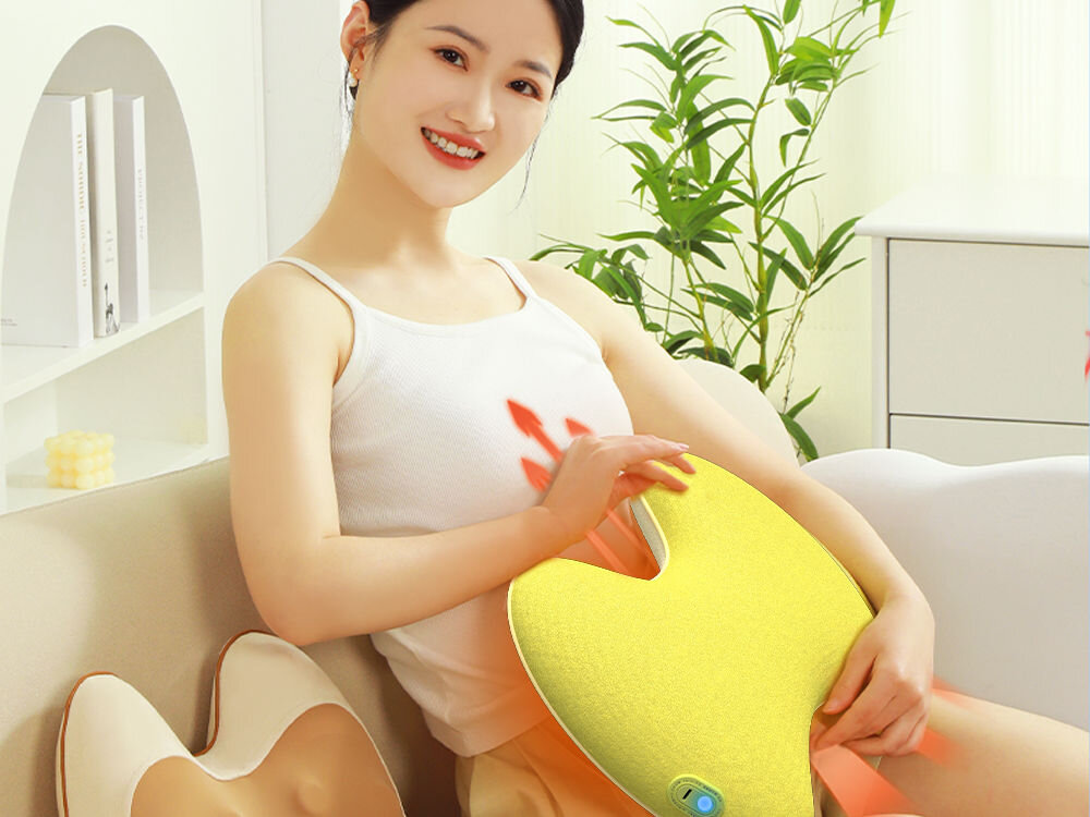 Masażer INOLY HZ-W1 ogrzewanie podczerwienią działa w zakresie od 45 do 55 stopni wspomaga proces relaksacji mięśni poprawia krążenie krwi zwiększa efektywność masażu szybki długotrwały efekt relaksacyjny terapeutyczny minimalistyczny design prostota obsługi stylowy wygląd intuicyjne w użytkowaniu prosty interfejs jeden przycisk 