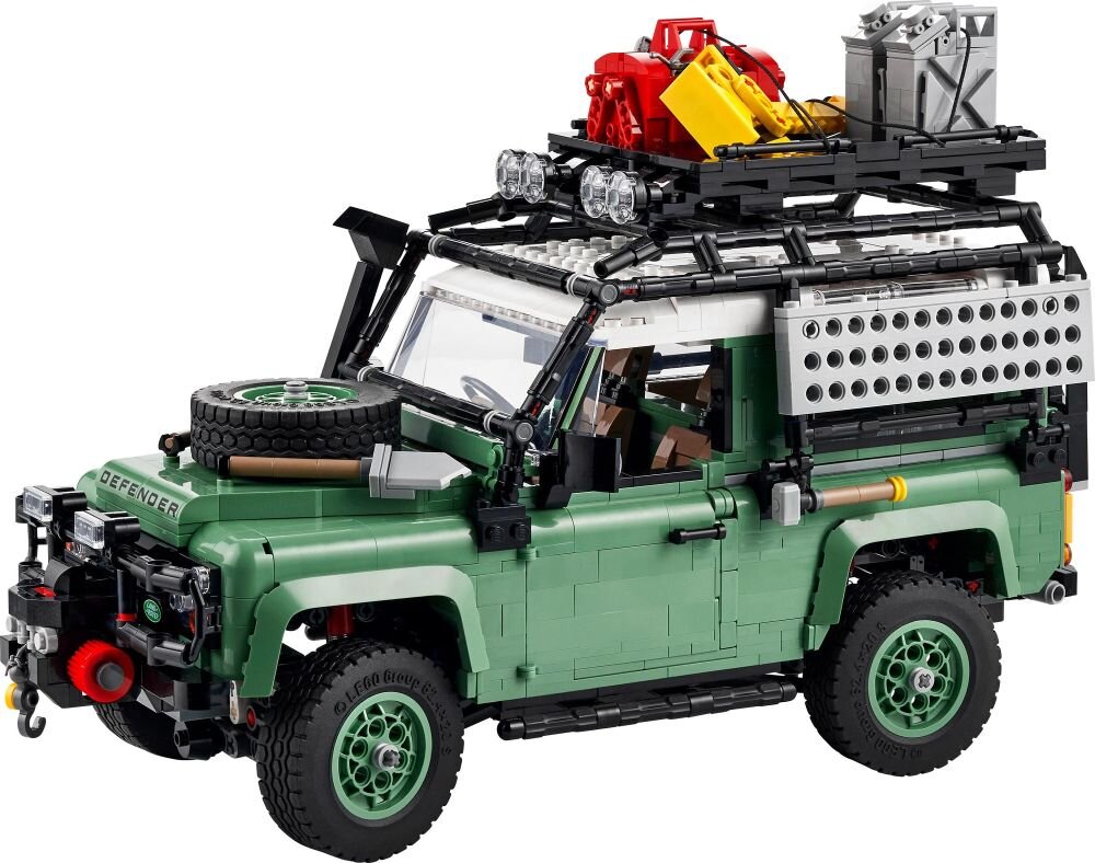 LEGO 10317 ICONS Land Rover Classic Defender 90 klocki elementy zabawa łączenie figurki akcesoria figurka zestaw