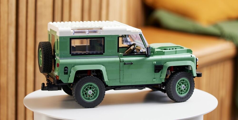LEGO 10317 ICONS Land Rover Classic Defender 90 klocki elementy zabawa łączenie figurki akcesoria figurka zestaw