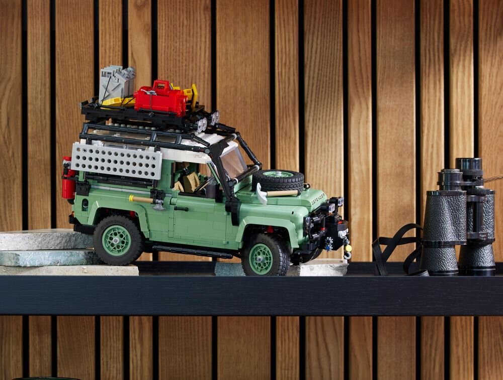 LEGO 10317 ICONS Land Rover Classic Defender 90 klocki elementy zabawa łączenie figurki akcesoria figurka zestaw
