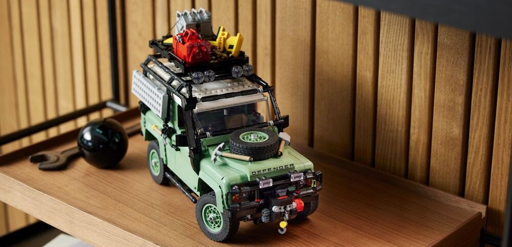 LEGO 10317 ICONS Land Rover Classic Defender 90 klocki elementy zabawa łączenie figurki akcesoria figurka zestaw