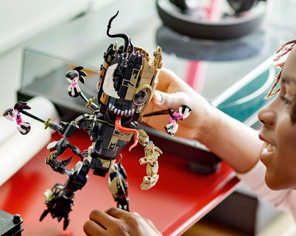 LEGO 76249 Marvel Groot jako Venom klocki elementy zabawa łączenie figurki akcesoria figurka zestaw