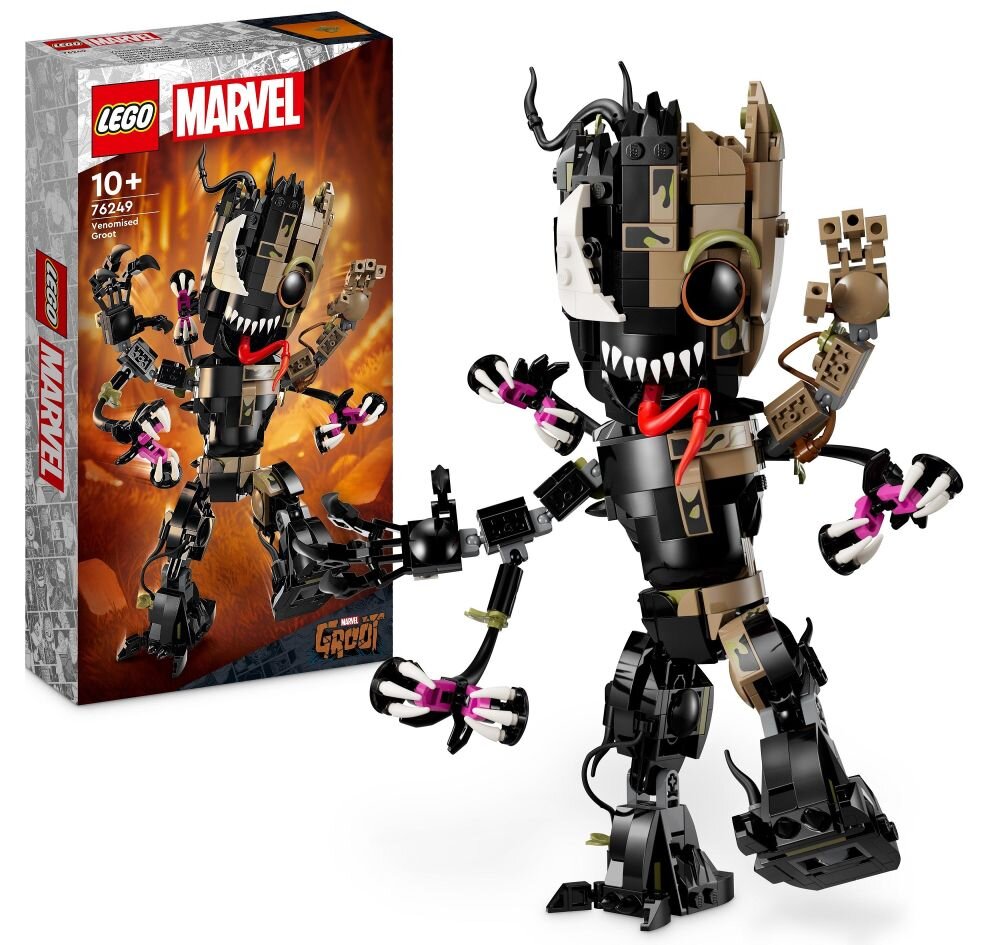 LEGO 76249 Marvel Groot jako Venom klocki elementy zabawa łączenie figurki akcesoria figurka zestaw
