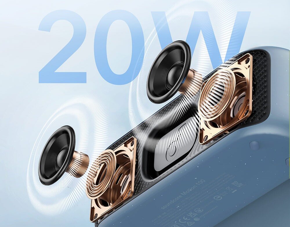 Głośnik mobilny SOUNDCORE Motion 100 moc głośniki doświadczenie dźwięk