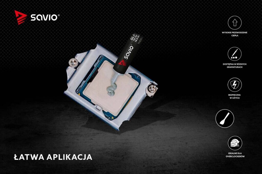 TG-04 Pasta termoprzewodząca 1g 05 latwa aplikacja