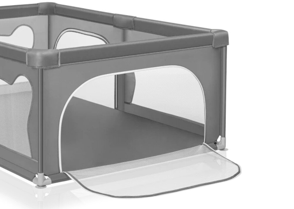 Kojec LIONELO Willow Concrete Wiek i uniwersalne zastosowanie od noworodka do 4 lat Bezpieczna i komfortowa przestrzeń 