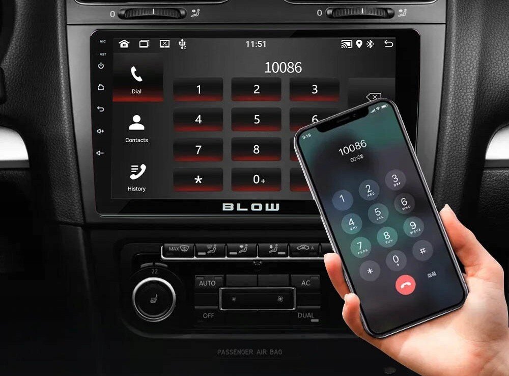 Radio samochodowe BLOW AVH-9991 łączność Bluetooth rozmowy odtwarzanie muzyki