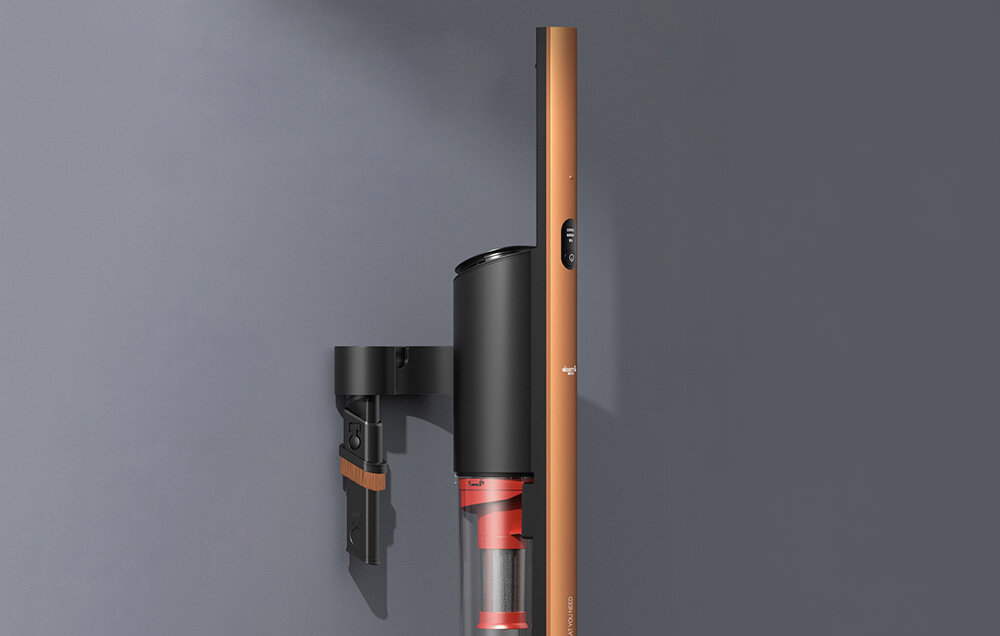 Odkurzacz DEERMA VC31 możliwości przezroczysty pojemnik na brud wygodne przechowywanie ergonomiczny uchwyt montaż