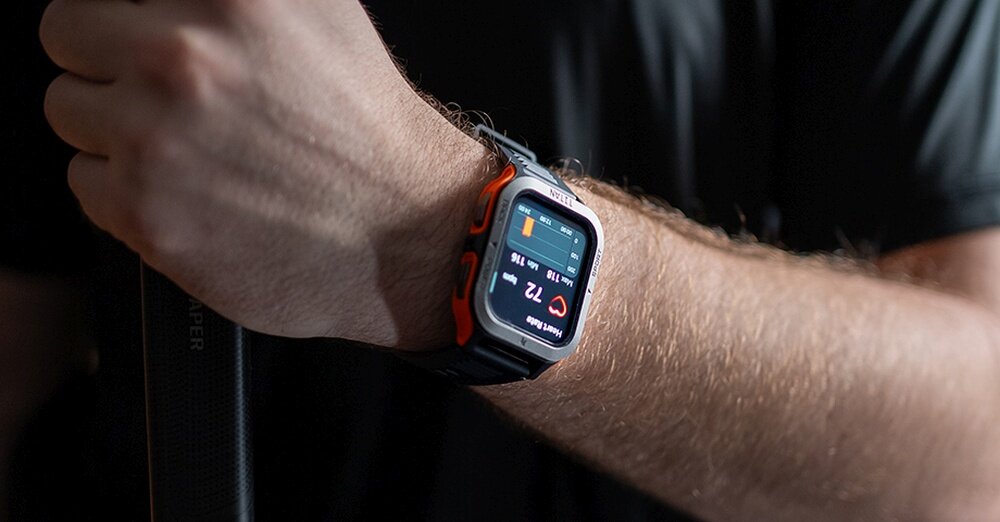 Smartwatch MAXCOM FW67 Titan Pro zegarek odporność militarna 70 trybów sportowych pancerne kształty monitor zdrowia długa bateria gorilla glass komunikacja wodoodporność ip69 fw67 titan pro
