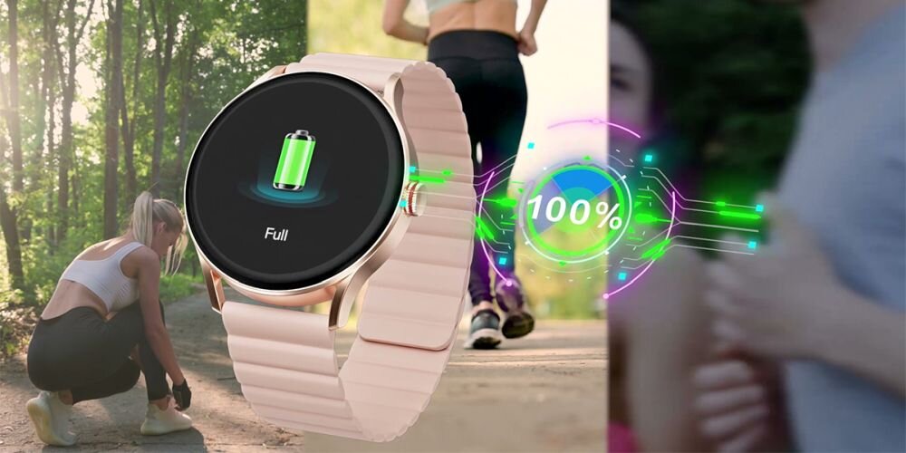 Smartwatch IMILAB TG1 ekran bateria czujniki zdrowie sport pasek ładowanie pojemność rozdzielczość łączność sterowanie krew puls rozmowy smartfon aplikacja
