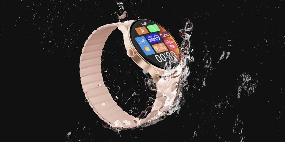 Smartwatch IMILAB TG1 ekran bateria czujniki zdrowie sport pasek ładowanie pojemność rozdzielczość łączność sterowanie krew puls rozmowy smartfon aplikacja