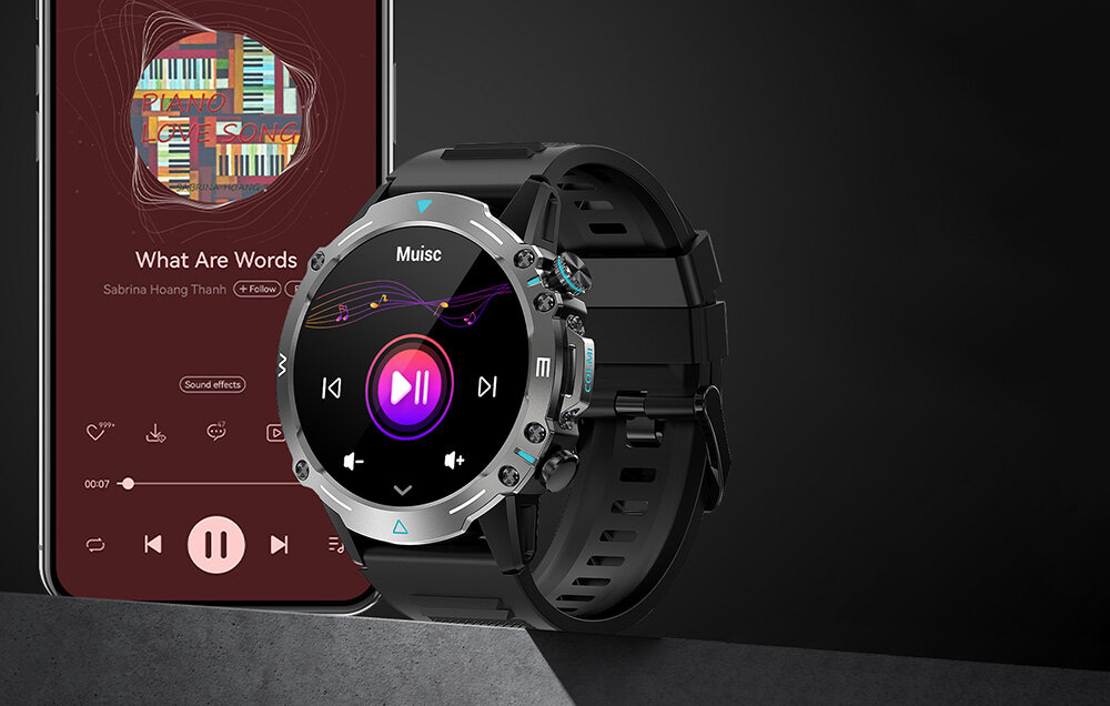 Smartwatch Colmi M42 funkcje kalendarz stoper timer asystent głosowy zdalna kontrola