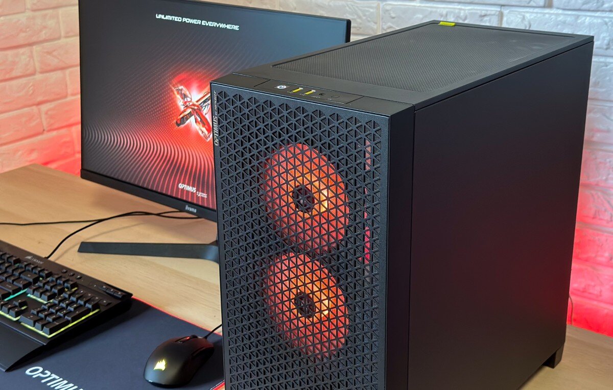 Komputer OPTIMUS E-Sport GB760T-CR12 i5-13400F 16GB RAM 1TB SSD GeForce RTX4060 Windows 11 Home chłodzenie obudowa wentylatory wygląd