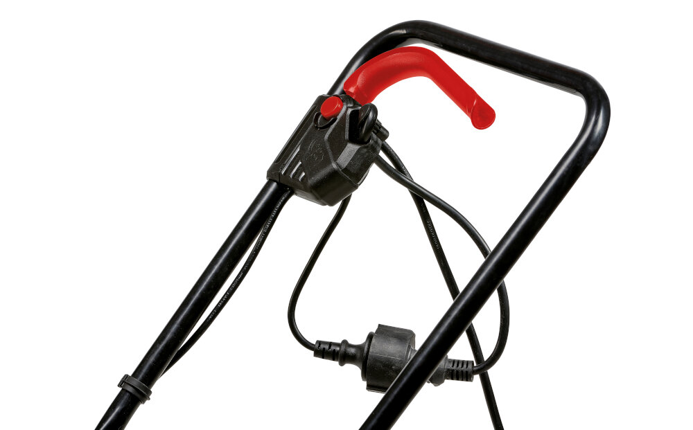 Kosiarka elektryczna EINHELL GC-EM 1032 3400257 1000W 320 mm kabel zasilajacy praktyczne odciazenie na uchwycie ochrona przed zuzyciem dlugotrwale bezproblemowe uzytkowanie