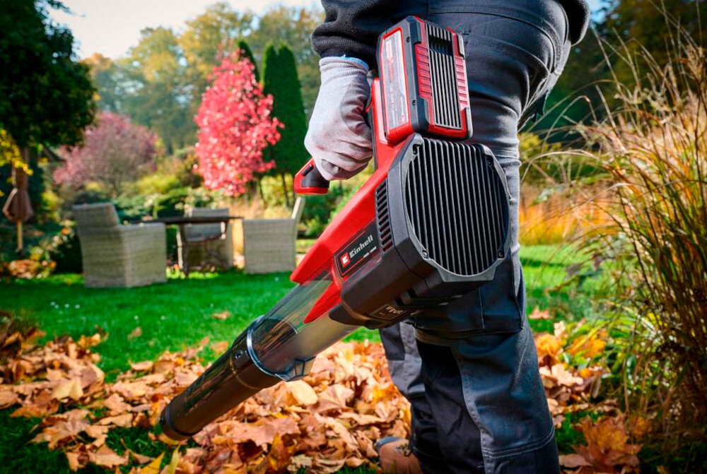 Dmuchawa do liści EINHELL GP-LB 18-200 Li GK-Solo 3433550 rodzina Power X-Change akumulator 18 V rekomendowany 3,0 Ah lub wiekszy