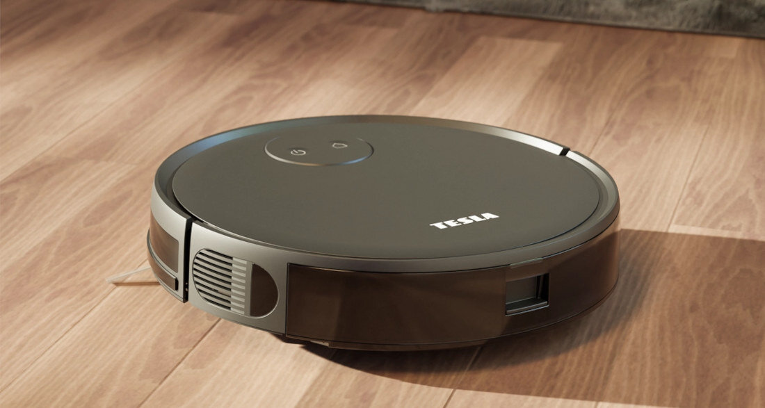 Robot sprzątający TESLA Smart AI100 odkurzacz moc 2w1 czas pracy moc ssania