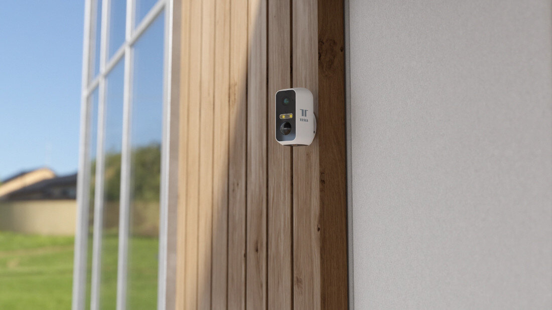 Kamera TESLA Smart Camera Battery CB500 Zewnętrzna, Wi-Fi jakość obrazu 2K rozdzielczość 2304 × 1296 pikseli oświetlenie LED rozpoznawanie szczegółów