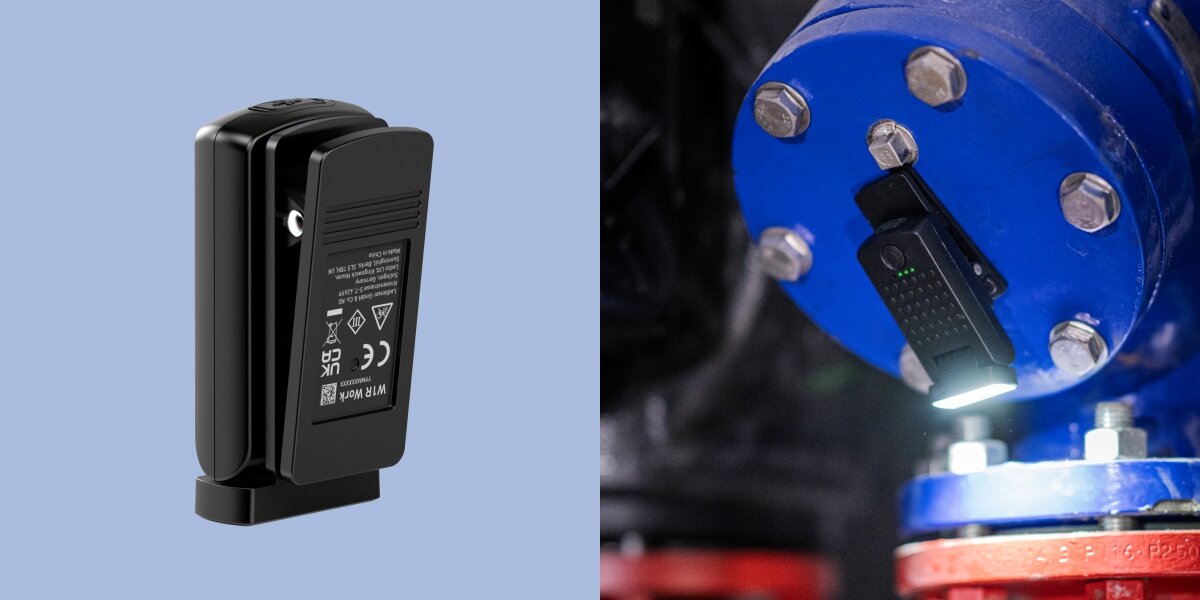 Latarka LEDLENSER W1R Work, funkcjonalność, wygoda, Produkt przytwierdzony do elementu hydraulicznego