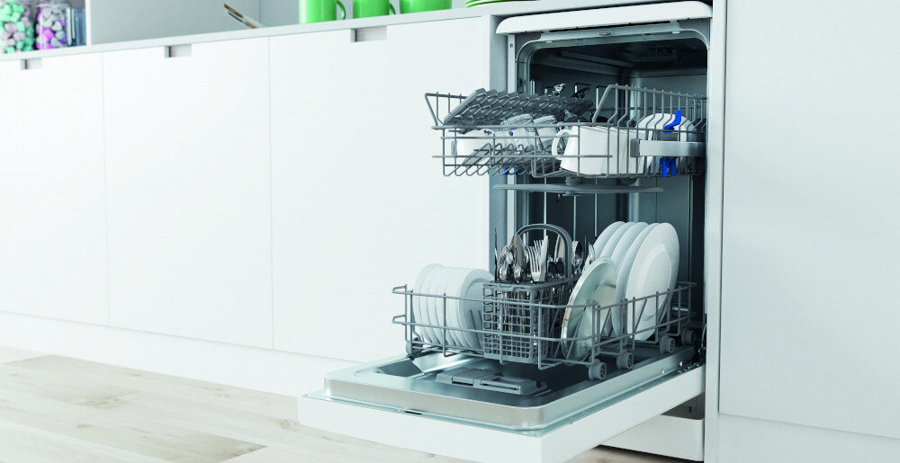 ZMYWARKA INDESIT DF9E 1B10 połowa załadunku 1/2 oszczędność zużycie wody