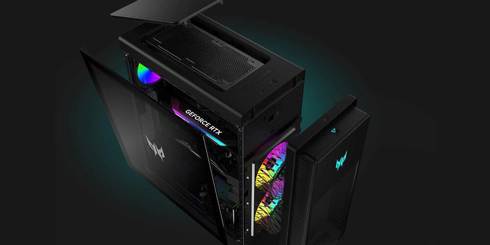 Komputer ACER Predator Orion PO7-655 - Przejrzysta obudowa  