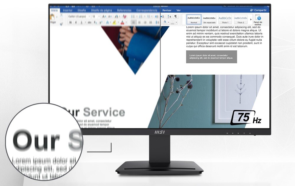 Monitor MSI Pro MP273QV 27 2560x1440px 1 ms [MPRT] płynność odświeżanie kontrast
