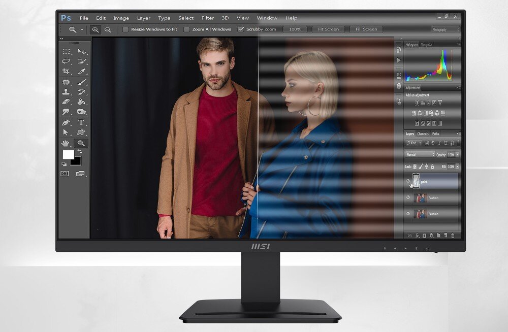 Monitor MSI Pro MP273QV 27 2560x1440px 1 ms [MPRT] wzrok ochrona migotanie niebieskie światło