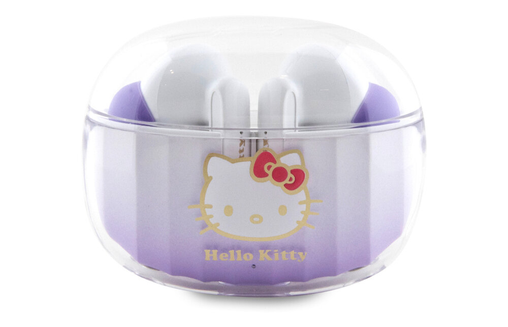 Słuchawki dokanałowe HELLO KITTY Kitty Head Logo bluetooth połączenie zasięg stabilność