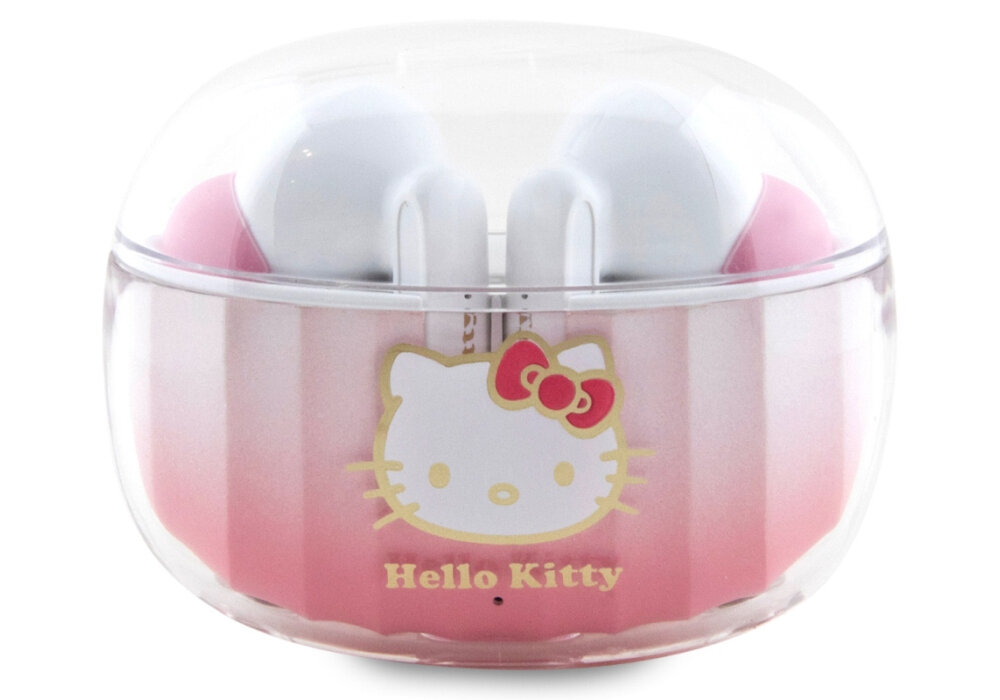 Słuchawki dokanałowe HELLO KITTY Kitty Head Logo bluetooth połączenie zasięg stabilność