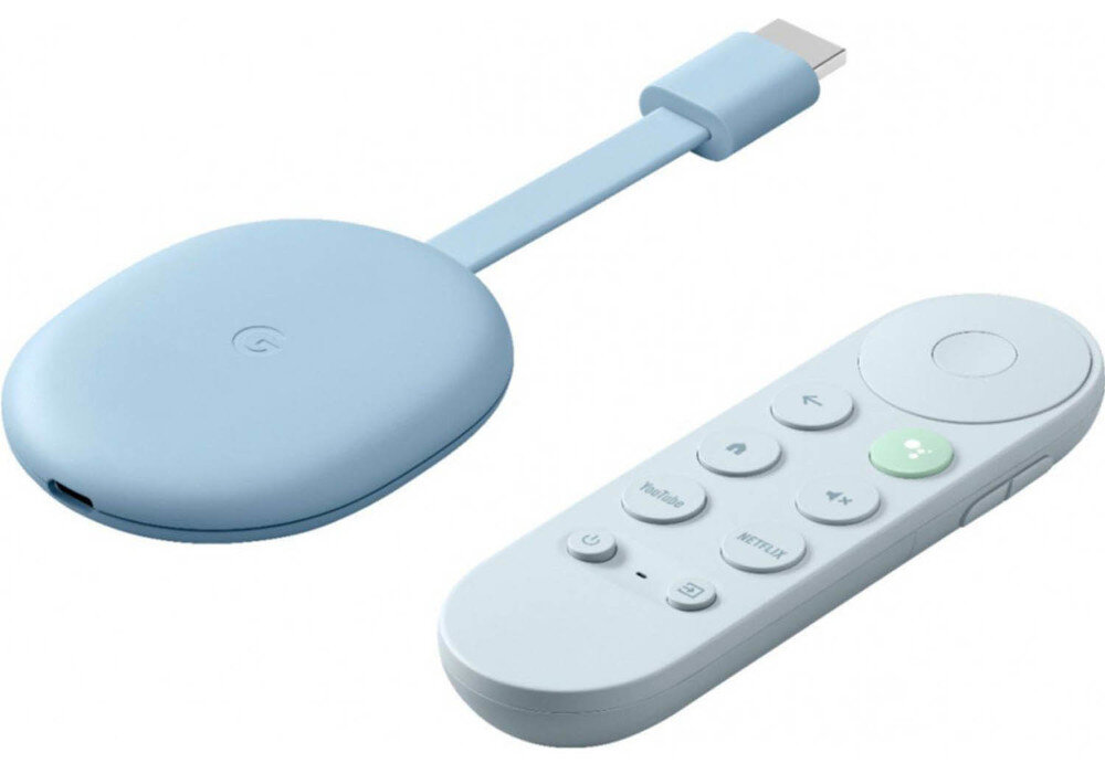 Odtwarzacz multimedialny GOOGLE Chromecast 4.0 3840 x 2160 wbudowanej pamięci 4 GB i pamięci RAM 2 GB komendy głosowe AAC, Dolby Atmos, Dolby Digital Plus, MP3, WAV, MP4, WebM BMP, GIF, JPG, PNG, WEBP HDMI USB typu C