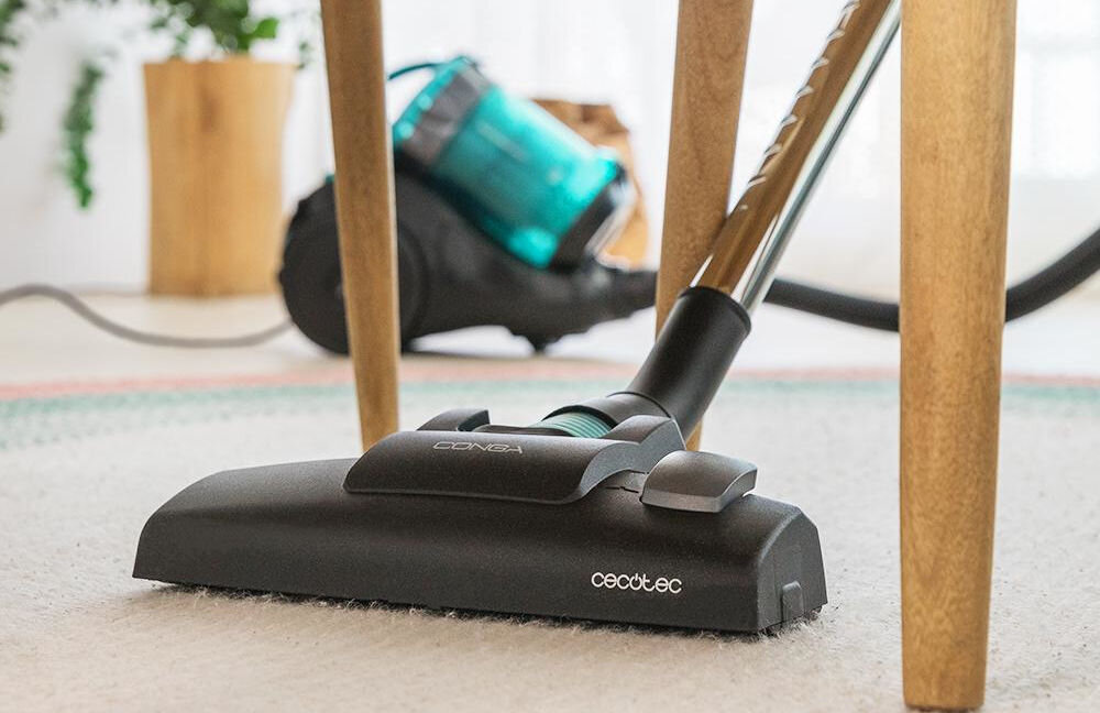 Odkurzacz CECOTEC Conga Rockstar Multicyclonic Compact technologia multicyklonowa wydajność wygoda system bezworkowy stała moc ssania zbiornik pojemność 2,5 l higienicczny komfortowy proces czyszczenia