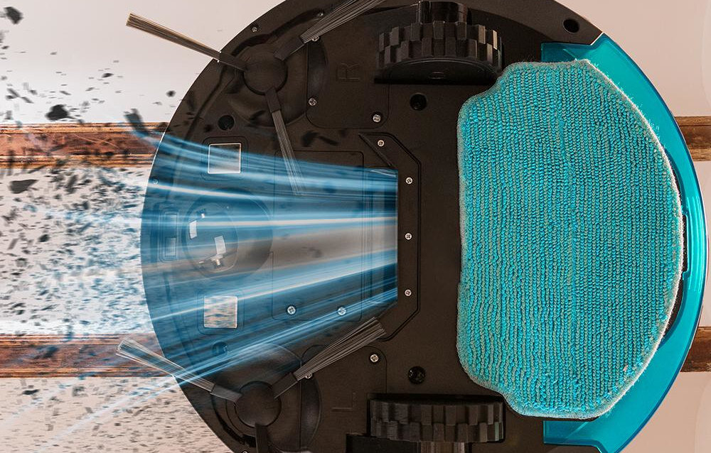 Robot sprzątający CECOTEC Conga 999 Origin X-Treme zdjęcie lifestyle Pięć funkcji w jednym wygodę użytkowania