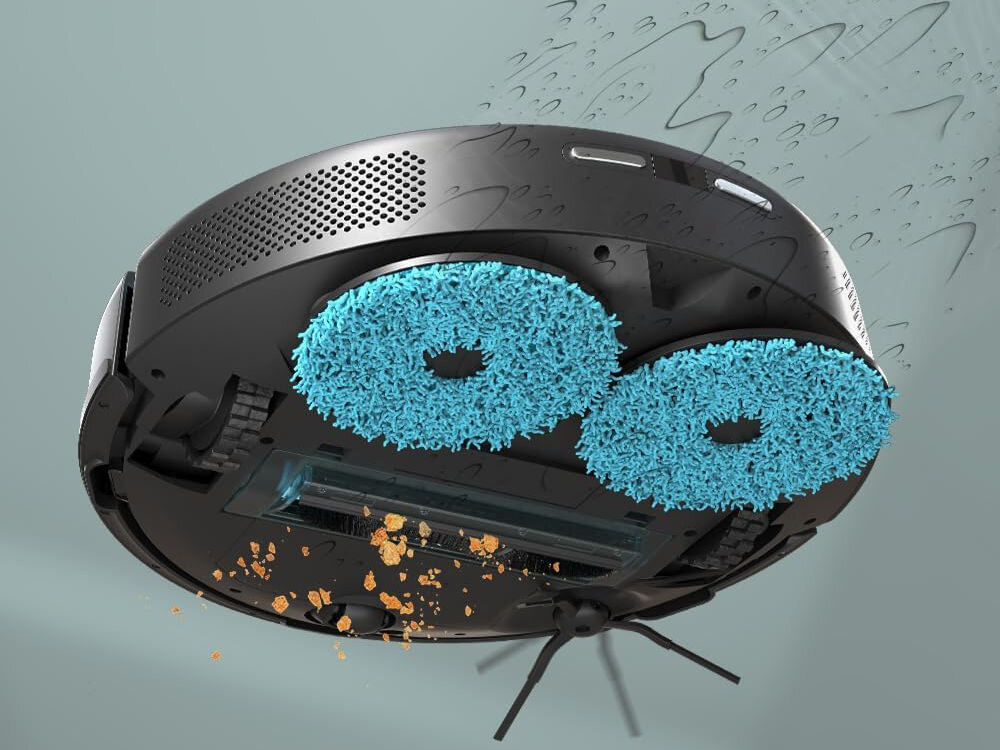 Robot sprzątający CECOTEC Conga 11090 Spin Revolution Home&Wash szczotka mopy nawilżanie