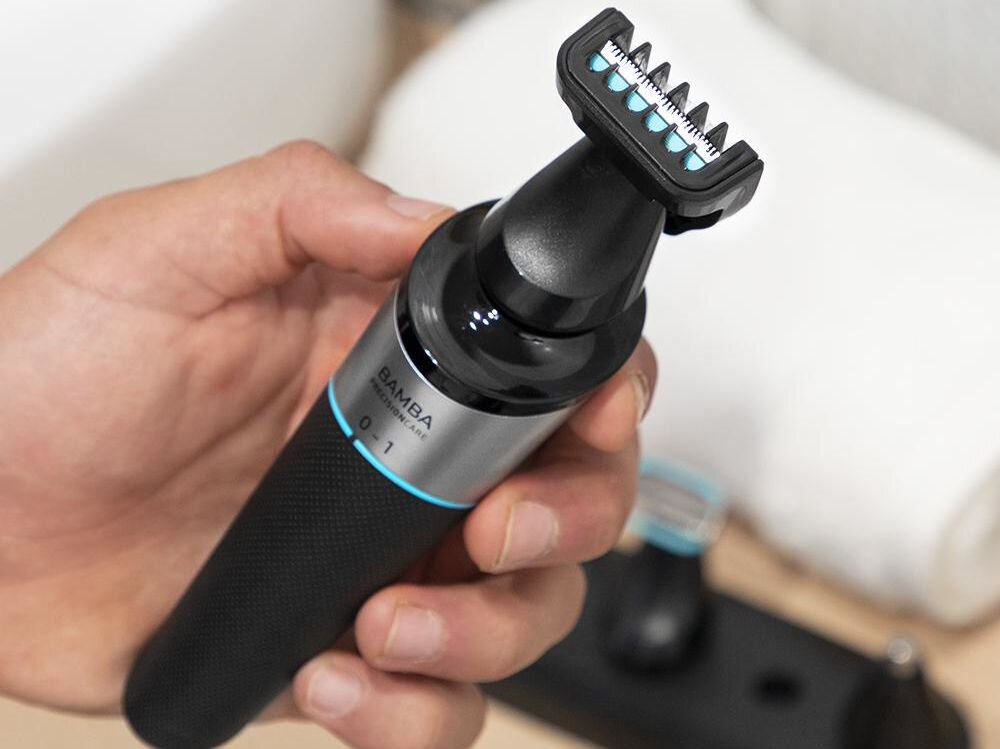 Golarka CECOTEC Bamba PrecisionCare wydajna bateria litowa pojemność 500 mAh do 90 minut nieprzerwanej pracy pełne naładowanie w 120 minut długi czas działania swobodne korzystanie wskaźnik LED informuje o stanie naładowania ułatwienie planowanie użytkowania