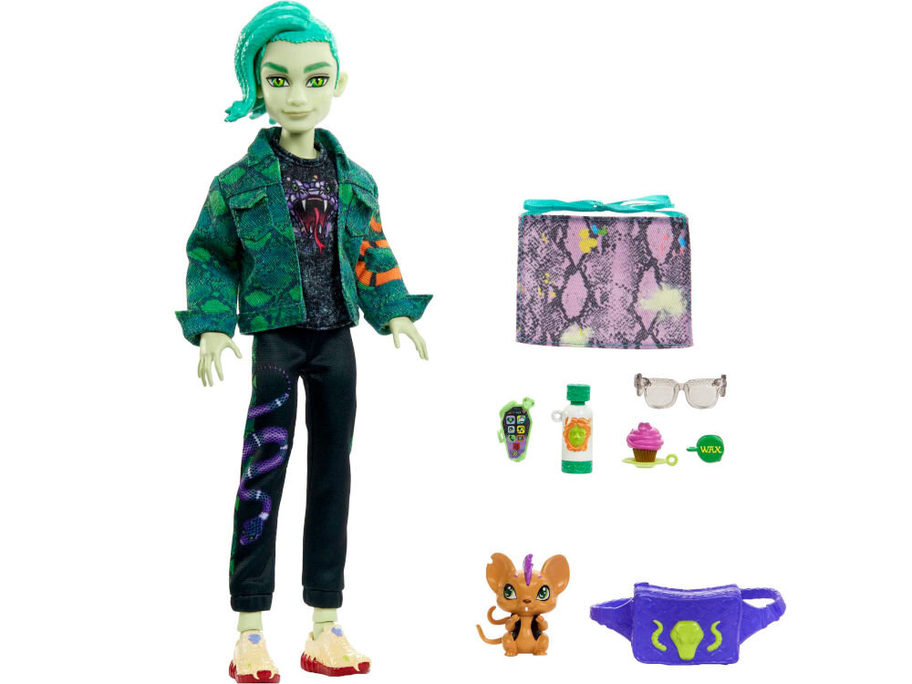 Lalka MONSTER HIGH Deuce Gorgon HHK56 elementy zestaw