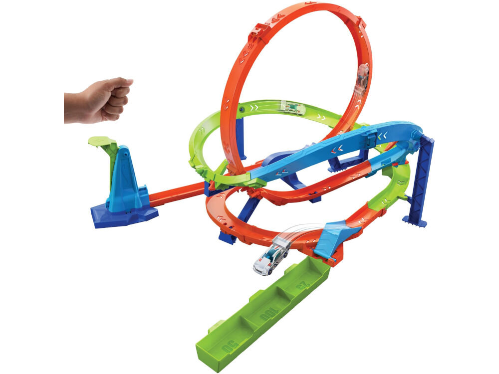 Tor Hot Wheels Action Zakręcone tornado HTK16 montaż przez osobę dorosła