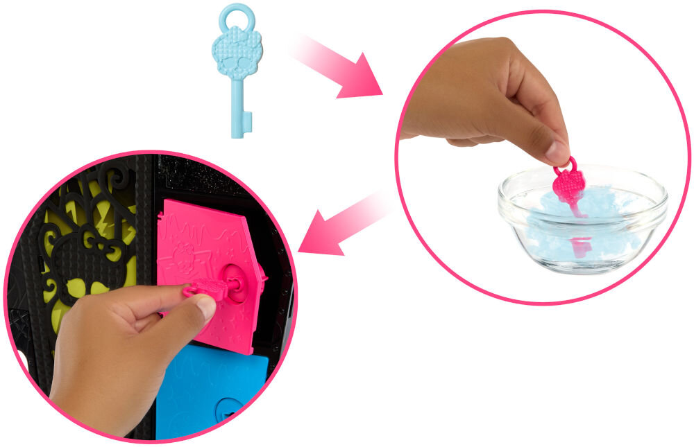 Lalka MONSTER HIGH stRaszysekrety Frankie Stein Seria 3 HNF79 strój dodatki