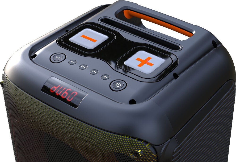 Power audio DENVER BPS-250 łączność Bluetooth podłączenie AUX pilot