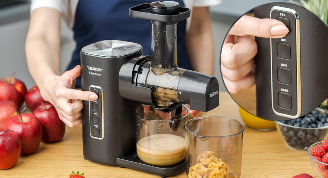 Wyciskarka wolnoobrotowa ZELMER ZJP3900 EASYJUICE Funkcja Rewers funkcja Anti-drip