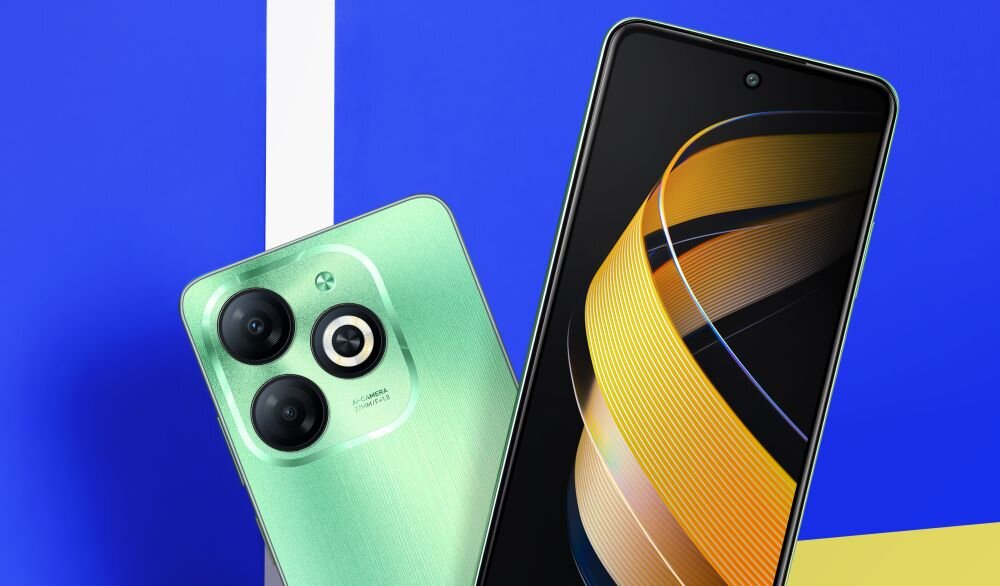 Smartfon INFINIX Smart 8 ekran bateria aparat procesor ram pamięć pojemność rozdzielczość zdjęcia filmy opis dane cechy blokady system łączność wifi bluetooth obudowa szkło odporność porty muzyka transfer sieć przekątna matryca waga czujniki oled amoled ips
