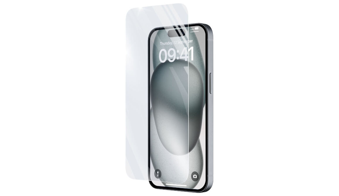 Szkło hartowane CELLULARLINE Impact Glass do Apple iPhone 15 Plus/15 Pro Max ochrona ekranu trwałe ochrona przed zarysowaniami i uszkodzeniami maksymalizuje jasność ekranów HD