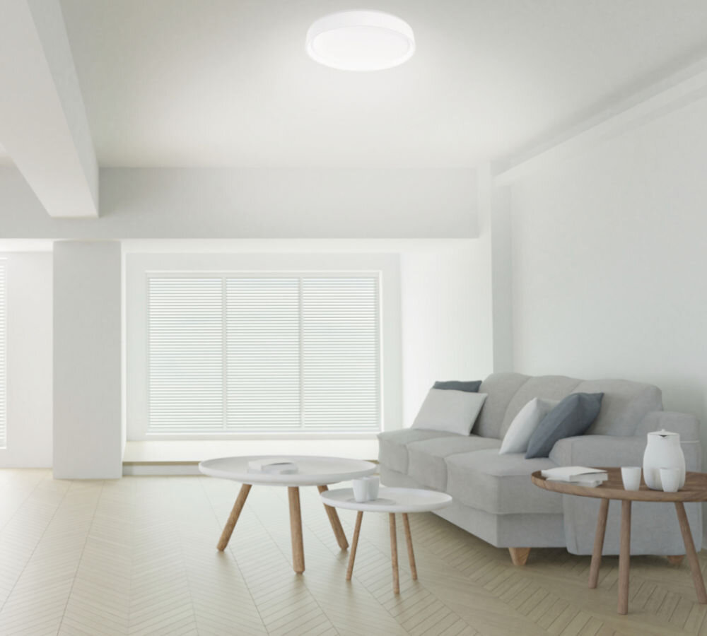 Oprawa natynkowa EMOS GoSmart ILVI 45W LED z pilotem, relaks, światło, wygoda, komfort, oprawa natynkowa oświetla pokój