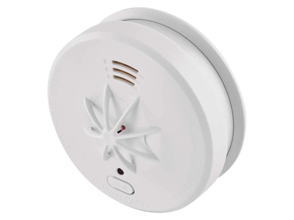 EMOS THS916A EMOS THS916A Montaż na suficie ograniczyć potrzebę użycia specjalistycznych narzędzi - czujnik pod kątem na białym tle