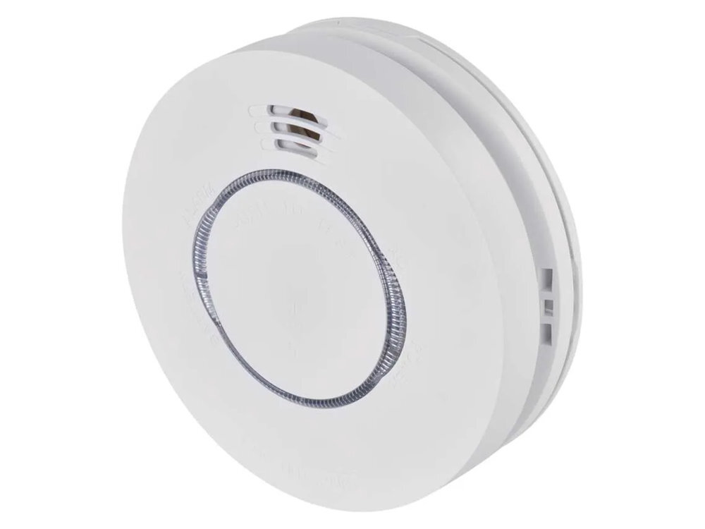 EMOS TSS890B-HI EMOS TSS890B-HI Montaż na suficie ograniczyć potrzebę użycia specjalistycznych narzędzi - czujnik pod kątem na białym tle